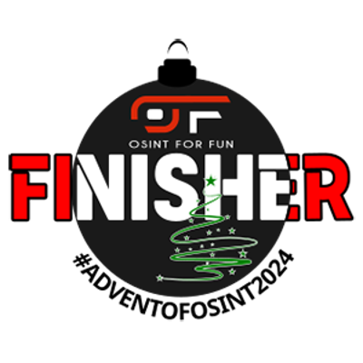 Advent of OSINT 2024 - Finisher